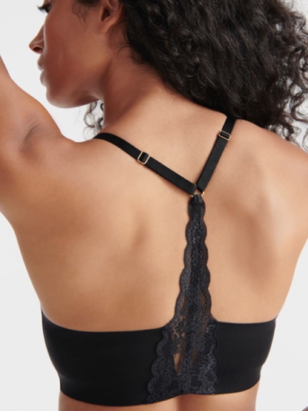 NWOT Knix Lace Racerback Bralette in Black Size XL